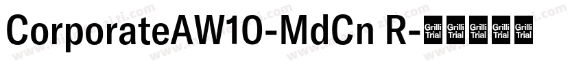CorporateAW10-MdCn R字体转换